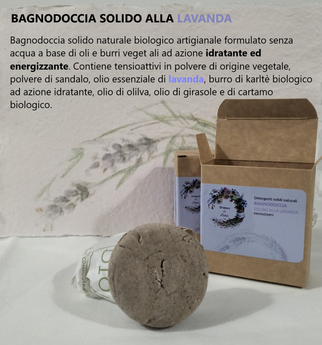 Bagnodoccia solido alla lavanda