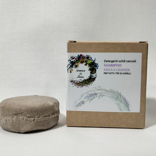 Shampoo solido maca e lavanda